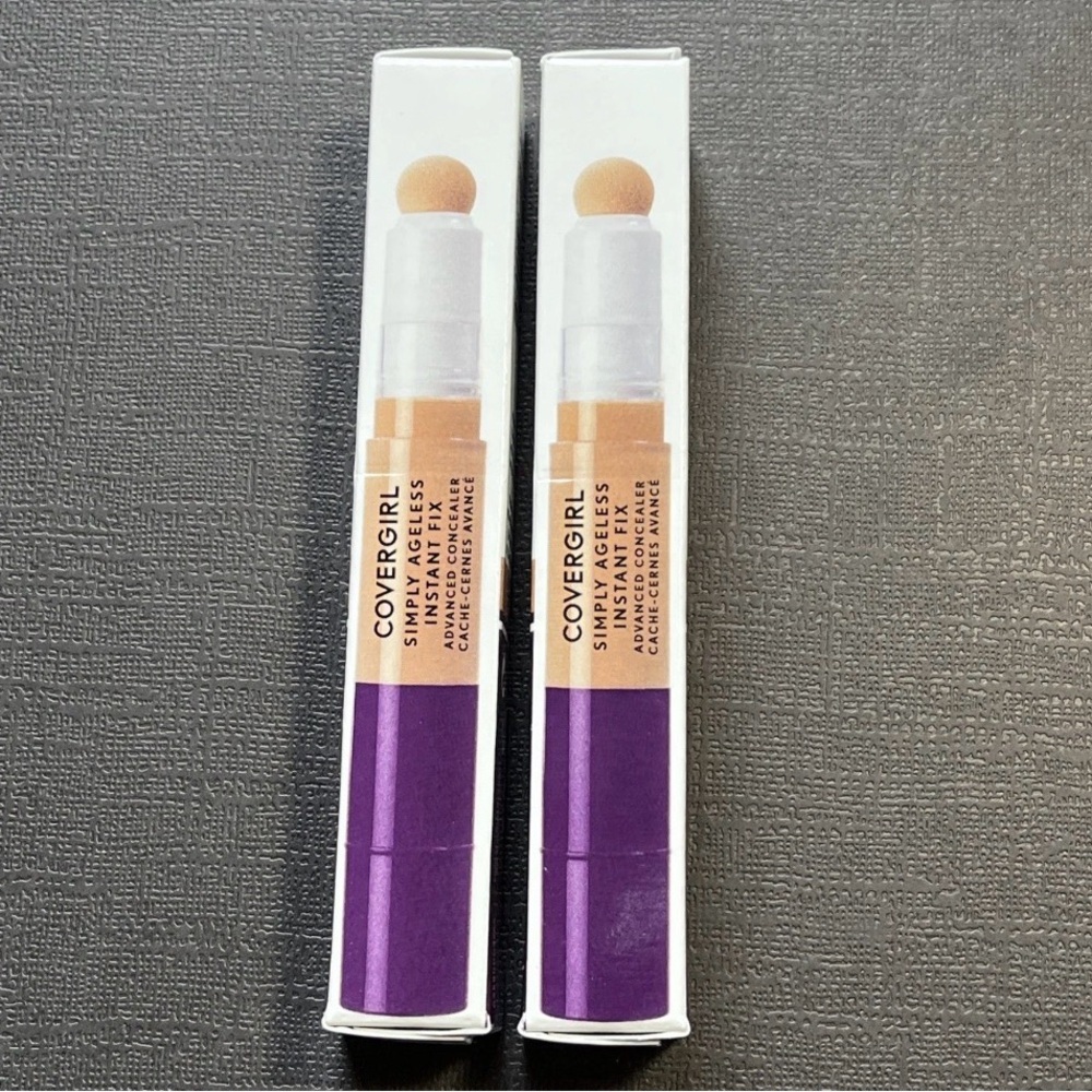 2x Cover Girl Simply Ageless Instant Fix Advanced Concealer #360 HONEY (0.1 oz)
